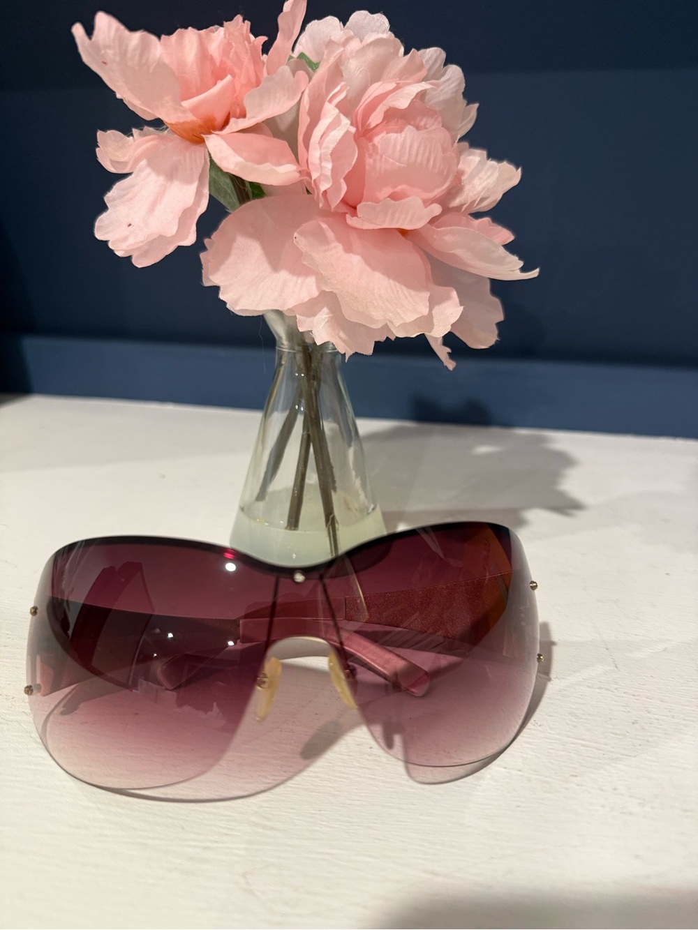 Women's Juicy Couture Vintage Oversized Gradient Pink Sunglasses